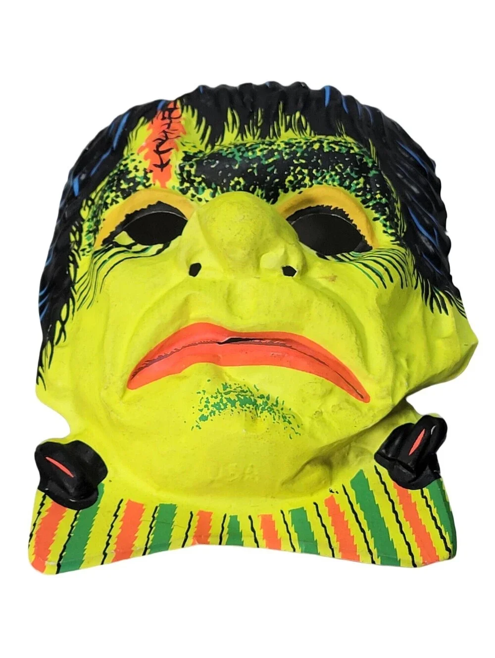 Ben Cooper Frankenstein plastic mask vintage Halloween